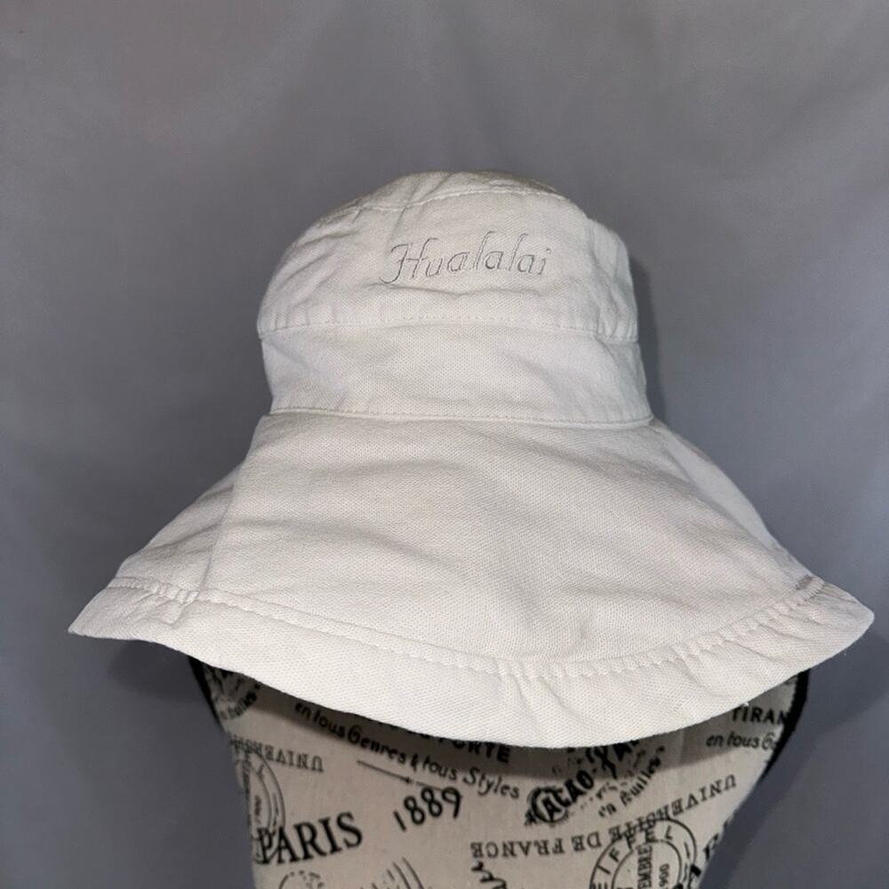 Scala: White Linen Hualalai wide brim sun hat